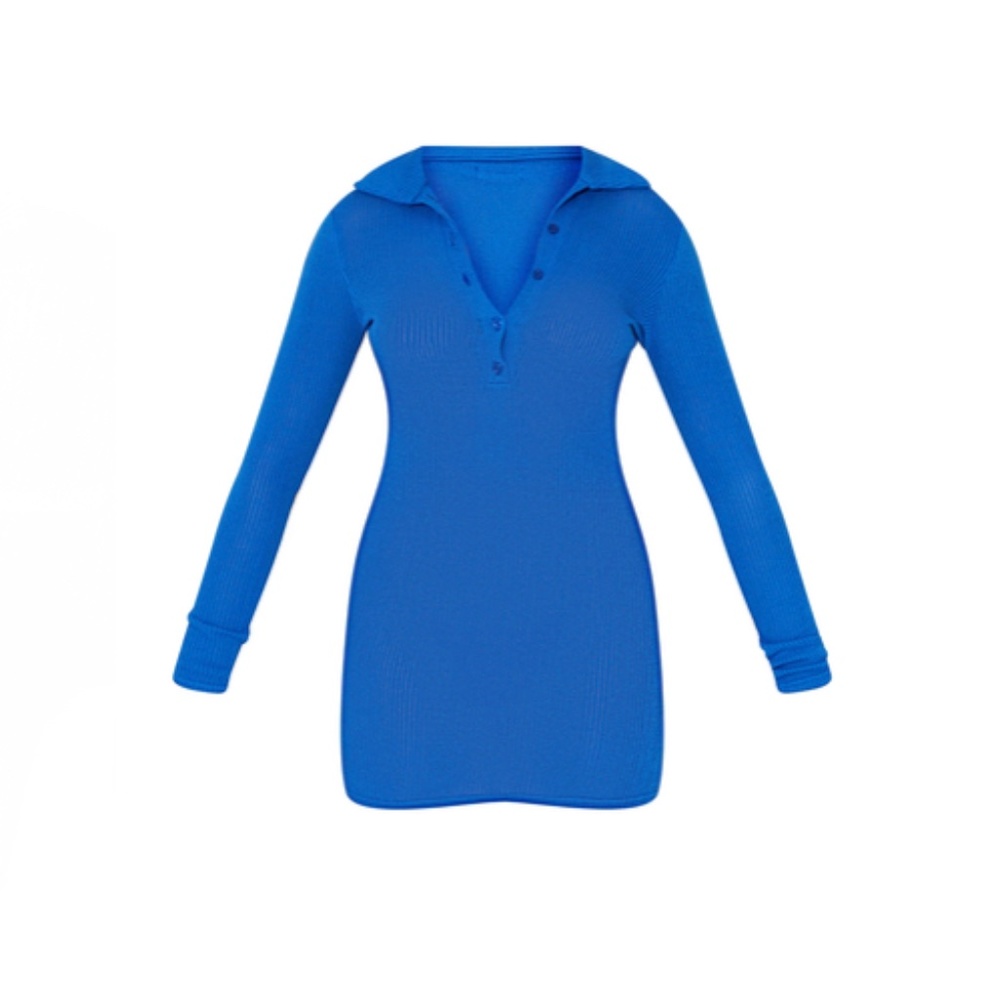 Rib Collar Dress💙